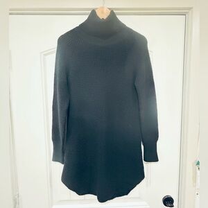 Aritzia Black Turtle Neck Sweater Dress